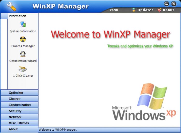 Yamicsoft WinXP Manager 6.0.7