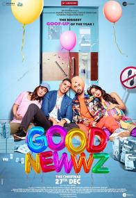 Good Newwz <span style=color:#777>(2019)</span> Hindi PreDVD Rip x264 AAC 400MB NO LOGO CineVood Exclusive