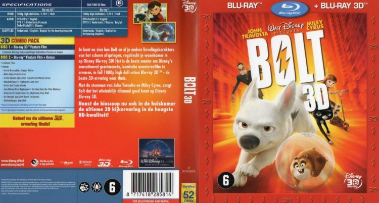 Bolt 3D (Blu-ray)(NL multi audio en multisubs) TBS