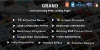ThemeForest - Grand v1.0 - Lead Generating HTML Landing Pages (Update - 14 February 18) - 21212406