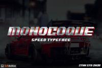 MONOCOQUE - Speed Typeface Font