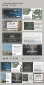 Instagram and Facebook Nature Banners PSD Templates