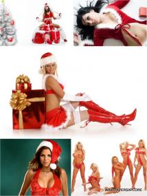 30 Christmas Sexy Erotic Girls HD Wallpapers