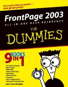 FrontPage<span style=color:#777> 2003</span> All-in-One Desk Reference for Dummies