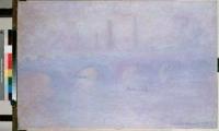 Waterloo Bridge. Effect of Fog by Claude Monet