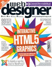 Web Designer - Interactive HTML 5 Graphics + 99 Fresh Fonts (Issue 215,<span style=color:#777> 2013</span>)
