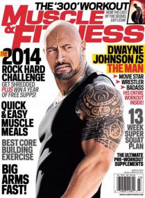 Muscle & Fitness USA - Dwayne Johnson is the Mand - Movie Star + Wrestler + Badass (March<span style=color:#777> 2014</span>)