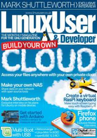 Linux User & Developer - BUILD YOUR OWN CLOUD + CREATE A VIRTUAL RASPI KEYBOARD (Issue 124,<span style=color:#777> 2013</span>)