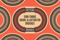 Skin Snake Pattern Brushes Adobe Illustrator