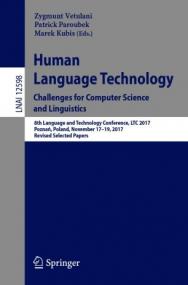 Human Language Technology  Challenges for Computer Science and Linguistics