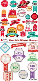 Vectors - Shiny Sale Different Elements