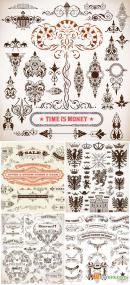 Design elements, vintage, heraldry vector