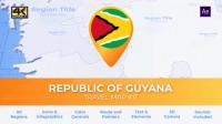 Videohive - Guyana Map - Co-operative Republic of Guyana Travel Map 30442116