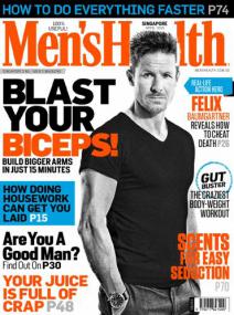Men's Health Singapore - Are you a Good Man Find out +and How to Blast your Biceps Building big Arms+ How doing House Work can Get you Laid (April<span style=color:#777> 2015</span>) (True PDF)