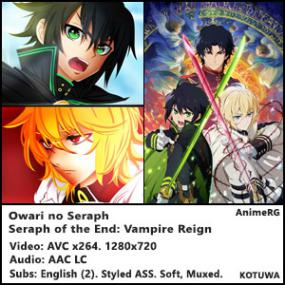 <span style=color:#fc9c6d>[AnimeRG]</span> Seraph of the End 01 (720p) Vampire Reign S01E01 - Owari no Seraph 1 [KoTuWa]