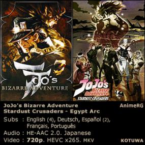 Stardust Crusaders 37 (720p) JoJo's Bizarre Adventure (HEVC x265) 037 Jojos Egypt Arc 13 [KoTuWa]