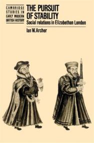 D2s6k The Pursuit of Stability Social Relations in Elizabethan London djvu