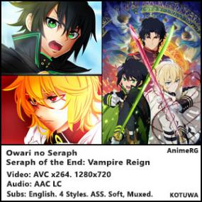 <span style=color:#fc9c6d>[AnimeRG]</span> Seraph of the End 01 (720p) Vampire Reign S01E01 - Owari no Seraph 1 [KoTuWa] v3