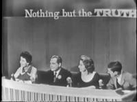 NOTHING BUT the TRUTH ( 1956 pilot ) with host Mike Wallace   Panelists include Dick Van Dyke MP4