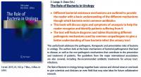The Role of Bacteria in Urology [2016][UnitedVRG]