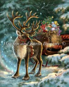 The Enchanted Christmas Reindeer - HAED DG [Cross Stitch Chart]