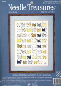 I Love Cats - Needle Treasures [Cross Stitch Chart]