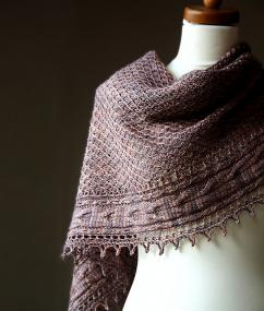 Dark Champagne Shawl - Mairlynd [Knitting Pattern]