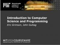 EdX, MIT - Introduction to Computer Science and Programming Using Python <span style=color:#777>(2014)</span>