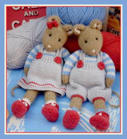 Cornish Mice - Mary Janes Tearoom [Knitting Pattern]