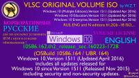 Windows 10, Ver.1511 (Updated April2016) [VLSC+N] En-us (x86x64) Volume ISOs by Wzor-=TEAM OS