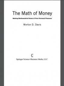 The Math of Money Making - Mathematical Sense of Your Personal Finances - True PDF - 1883 [ECLiPSE]