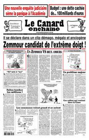 Magazine LE CANARD ENCHAINE 01-12-2021