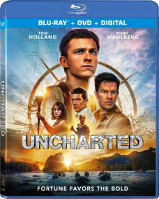 Uncharted <span style=color:#777>(2022)</span> 1080p 10bit [60FPS] BluRay x265 HEVC [Org Hindi BMS AAC 5.1 + English AAC 5.1] ESub ~ MrStrange