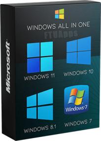 Windows All (7, 8.1, 10, 11) All Editions Incl Office<span style=color:#777> 2019</span> AIO 48in1 En-US June<span style=color:#777> 2022</span> Pre-Activated