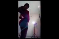 Indian Swathi naidu latest selfie stripping video