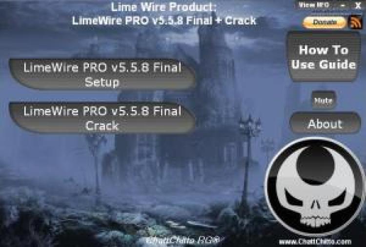 LimeWire PRO v5.5.8 Final + Crack [ChattChitto RG]