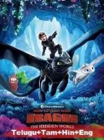 How to Train Your Dragon 3 <span style=color:#777>(2018)</span> BR-Rip - HQ Line [Telugu +] - 400MB