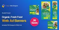 DesignOptimal - CodeCanyon - C55 - Organic, Fresh Food Banners GWD & PSD - 23909301