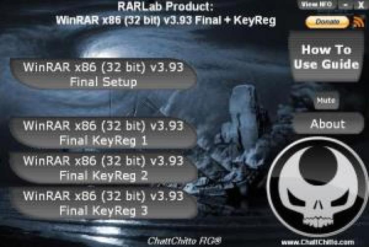 WinRAR x86 (32 bit) v3.93 Final + KeyReg [ChattChitto RG]