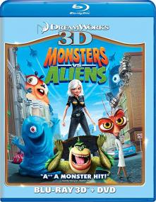 Monsters vs  Aliens <span style=color:#777>(2009)</span> [1080p - BDRip - Original Audios - [Tamil + Telugu + Hindi + English] - x264 - 1.2GB - ESubs]