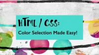 Skillshare - HTML-CSS- Color Selection Made Easy!