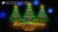 Neon Light Christmas Apple Motion 25049238